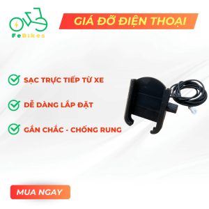 Giá đỡ điện thoại kèm cổng sạc USB cho xe điện