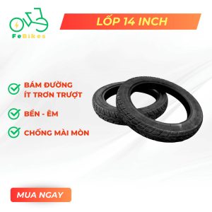 Lốp không săm 14inch cho xe đạp điện trợ lực