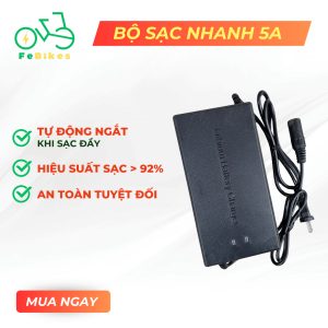 Sạc nhanh xe điện cho pin lithium 54.6V 5A - Tự ngắt